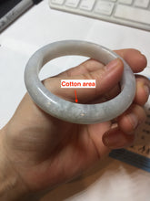 Load image into Gallery viewer, 54mm Certified type A 100% Natural light green white Jadeite bangle PB198-6655
