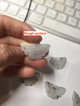 Load image into Gallery viewer, 100% Natural type A white brown Jadeite Jade Withered Leaf Butterfly(枯叶蝶) pendant PB215
