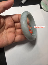Load image into Gallery viewer, 56.3mm certified 100% natural Type A light green chubby jadeite jade bangle BK24-4402
