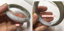 Load image into Gallery viewer, 52mm certified natural 100% natural Type A dark green brown purple jadeite jade bangle E151-4139
