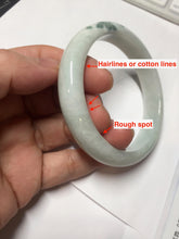 Load image into Gallery viewer, 55.5mm certified 100% natural Type A green white jadeite bangle PD154-6315
