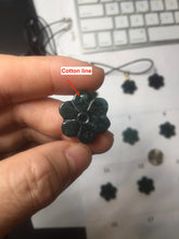 Load image into Gallery viewer, 100% Natural type A blue green gray black Guatemala jadeite Frost Blossom Pendant group AZ193 Add on item
