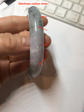 Load image into Gallery viewer, 60.2mm Certified Type A 100% Natural dark green/purple/gray Snowy Pine Mountain Jadeite Jade bangle PF30-1208
