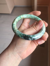 Load image into Gallery viewer, 58mm Certified Type A 100% Natural Sunny Green Brown with Green Floating Flowers round cut Jadeite Jade Bangle PC211-6216 58/11.3/10.6mm
