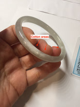 Load image into Gallery viewer, 58.8mm Certified 100% Natural light yellow/gray/pale pink slim nephrite jade bangle HN71-9076
