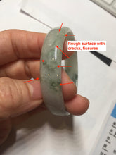Load image into Gallery viewer, 50.2mm certified 100% natural Type A light green/gray/purple jadeite jade bangle PD202-2389
