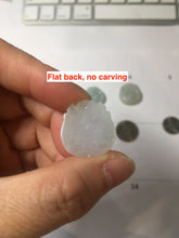 Load image into Gallery viewer, 100% Natural Type A Light Green Gray Jadeite Jade Lucky Fortune Seashell (福贝) Pendant Group PH235

