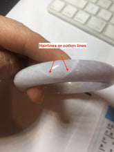 Load image into Gallery viewer, 59.5mm certified 100% natural Type A sunny green/purple white jadeite jade bangle PC198-1215
