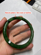 Load image into Gallery viewer, 62mm certified 100% Natural dark green/black round cut nephrite (碧玉)  bangle HN20-9149
