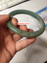 Load image into Gallery viewer, 60.2mm certified type A 100% Natural sunny green brown oily dark green gray black Jadeite jade bangle PH191-6937

