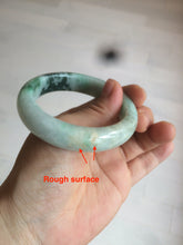 Load image into Gallery viewer, 52.3mm Certified 100% Natural type A sunny green/dark green deep forest Jadeite Jade bangle Deep in the forest AZ8-1651
