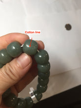 Load image into Gallery viewer, 100% Natural 13.8x13mm green/yellow/brown/blue/gray vintage style nephrite Jade bead man bracelet HF22
