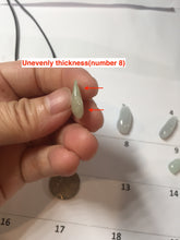 Load image into Gallery viewer, 100% Natural type A icy watery sunny green white yellow Jadeite Jade blessed melon(福瓜) pendant group AZ156 Add on item
