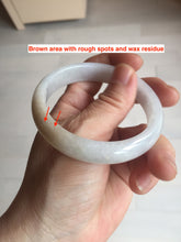 Load image into Gallery viewer, 55.5mm certified Type A 100% Natural light purple yellow brown Jadeite Jade bangle BS131-4026
