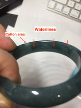 Load image into Gallery viewer, 55mm Certified Type A 100% Natural dark green/blue/gray/black Guatemala Jadeite bangle PJ141-1478
