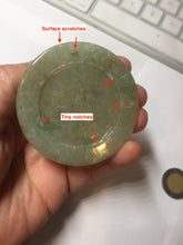 Load image into Gallery viewer, 100% Natural type A light green yellow  jadeite Jade horse pendant worry stone AA93
