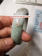 Load image into Gallery viewer, AllaboutjadeCanada.com only 56mm certified 100% natural Type A sunny green purple brown black jadeite jade bangle AZ175-0511 add on item
