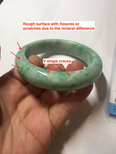 Load image into Gallery viewer, 57.5mm Certified Type A 100% Natural sunny green yellow white Jadeite bangle PC163-8119
