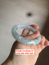 Load image into Gallery viewer, 54.4mm Certified Type A 100% Natural green/white/purple Jadeite Jade bangle AX43-7720
