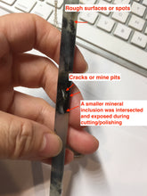 Load image into Gallery viewer, 18.5cm 100% Natural black white ink painting(水墨画) Xiu Jade (Serpentine) Hairpin AW65
