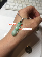 Load image into Gallery viewer, Type A 100% Natural sunny green white Three Peas in a Pod(连中三元) Four Seasons Fortune Beans(四季发财豆) jadeite PD1
