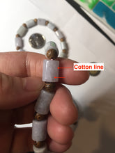 Load image into Gallery viewer, 100% natural type A green/purple jadeite jade  beads bracelet group BK56
