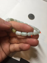 Load image into Gallery viewer, 9.9-10.5mm size 52-54mm 100% natural type A light green jadeite jade beads bracelet PC54
