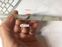 Load image into Gallery viewer, 16.5cm 100% Natural White Light Green Yellow Autumn Hues Xiu Jade (Serpentine) Hairpin with hanging beads SY136
