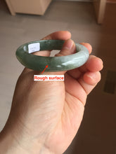 Load image into Gallery viewer, 50.5mm Certified type A 100% Natural icy watery oily dark green white Jadeite Jade bangle PB122-3460
