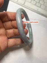 Load image into Gallery viewer, 58.8mm Certified Type A 100% Natural light green purple gray round cut Jadeite Jade bangle BH96-(1940)
