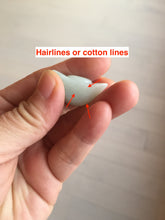 Load image into Gallery viewer, Type A 100% Natural light green/white/purple Jadeite Jade Ingots desk decor/pendant/worry stone BF157
