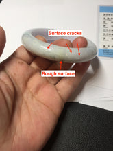 Load image into Gallery viewer, 56.5mm certified 100% natural Type A light green purple jadeite jade bangle AA32-4276
