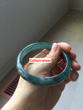 Load image into Gallery viewer, 60.8mm Certified Type A 100% Natural dark green/blue/gray/black Guatemala Jadeite bangle PJ144-1479
