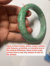 Load image into Gallery viewer, 56.5mm Certified Type A 100% Natural sunny green yellow Jadeite bangle J148-8114
