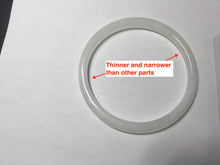 Load image into Gallery viewer, 53.5mm Certified 100% Natural white slim nephrite jade bangle HN138-9099
