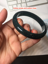 Load image into Gallery viewer, 62mm Certified Type A 100% Natural dark green/blue/gray/black Guatemala Jadeite bangle PJ146-1472
