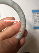 Load image into Gallery viewer, 53.3mm Certified 100% Natural Type A Light Green Purple Red Gray A Red Earth Plateau Round Cut Jadeite Jade Bangle PH203-6213
