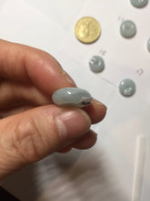 Load image into Gallery viewer, 15-19mm Type A 100% Natural light green purple white Jadeite Safety Guardian Button donuts pendant PH48 Add on item.

