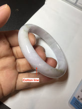 Load image into Gallery viewer, 58.5mm Certified Type A 100% Natural green/purple/white Jadeite Jade bangle BM88-4502

