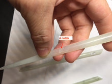 Load image into Gallery viewer, 18-20cm 100% Natural Icy light green white Xiu Jade (Serpentine) Hairpin AW72
