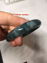 Load image into Gallery viewer, 59mm Certified Type A 100% Natural dark green/blue/gray/black Guatemala Jadeite bangle PJ139-1480
