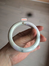 Load image into Gallery viewer, 58mm Certified Type A 100% Natural light green/purple/beige/white Jadeite Jade bangle AS74-0541
