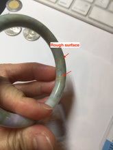 Load image into Gallery viewer, 54.2mm certified 100% natural Type A light green/purple/red(FU LU SHOU) round cut jadeite jade bangle PB88-0980
