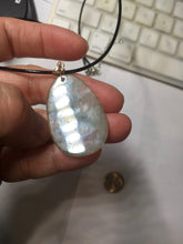 Load image into Gallery viewer, Type A 100% Natural Icy Watery Light Green gray (淡油冰)Jadeite Jade Greatest of All Time Goat Pendant PC230
