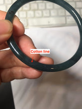 Load image into Gallery viewer, 58.8mm Type A 100% Natural dark green/blue/gray Guatemala slim round cut Jadeite bangle PH101
