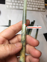 Load image into Gallery viewer, 17-18cm 100% Natural Green Blue Yellow Xiu Jade (Serpentine) Quiet Country Serial Hairpin AW69
