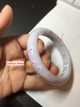 Load image into Gallery viewer, 60mm Certified Type A 100% Natural icy watery green/purple/red Jadeite Jade bangle BM87-4496
