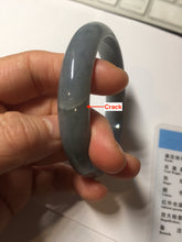 Load image into Gallery viewer, 60mm Certified Type A 100% Natural purple/gray/black Guatemala Jadeite bangle PF65-0428
