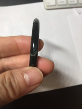 Load image into Gallery viewer, 51.5mm Certified Type A 100% Natural dark green/black/gray Guatemala slim round cut Jadeite bangle GL30-30-0452
