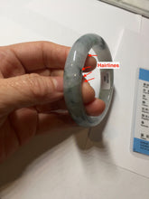 Load image into Gallery viewer, 52.5 mm Certified Type A 100% Natural green white Jadeite Jade bangle PA216-3889
